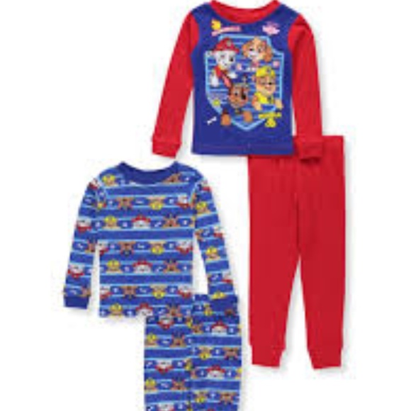Paw Patrol Characters 4 Piece Pajamas Set - Picture 1 of 1